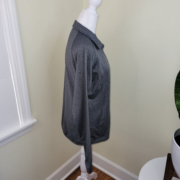 WSU Cougar Quarter Zip Long Sleeve Sweat Jacket Heathered Gray Women's Size M - Picture 5 of 14